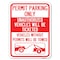 Signmission Permit Parking Unauthorized Vehicles Ticketed Vehicles w/o Permits W Alum, 18" x 24", A-1824-23310 A-1824-23310 - alternate 1